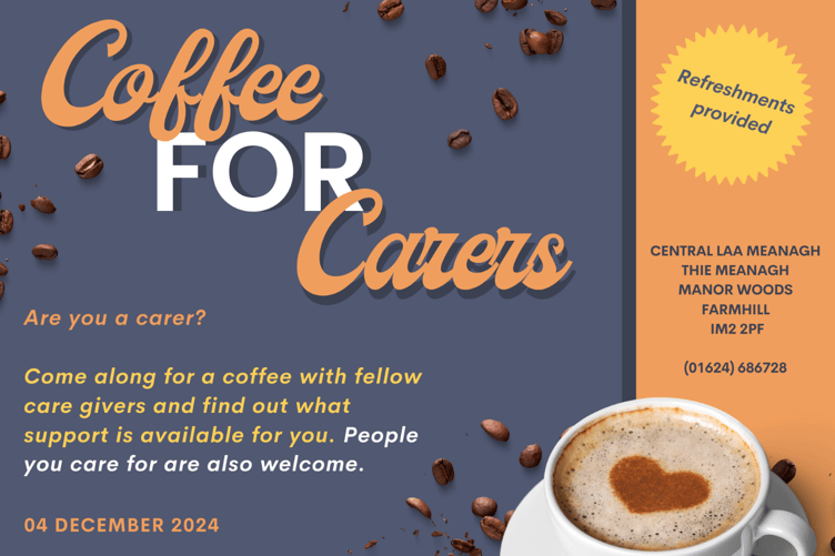 Manx Care's next Coffee for Carers event takes pace in December