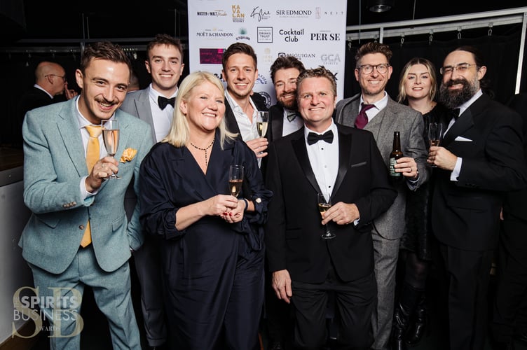 Drew Fleming and Jamie Lewis were joined in London by representatives from Visit Isle of Man, Foraging Vintners, and Outlier Distilling Company
