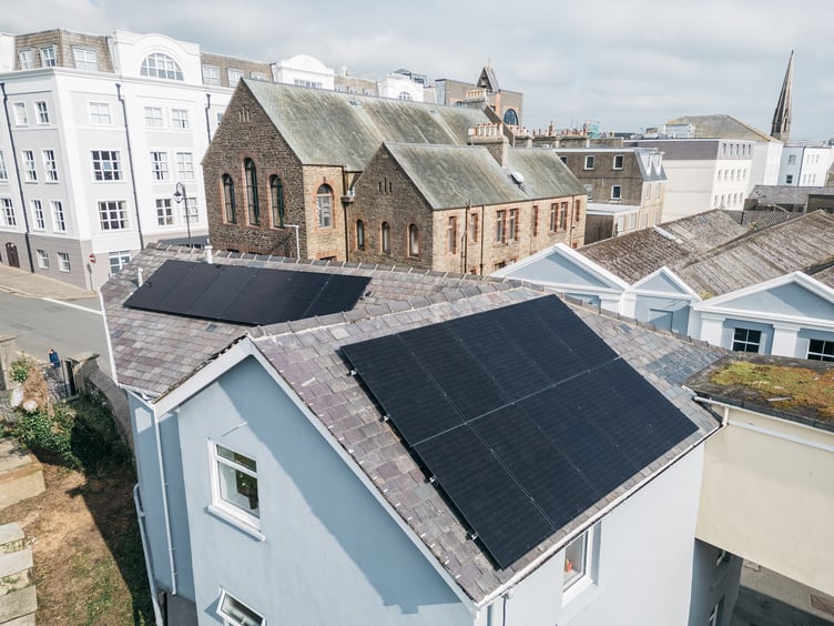 Solar Panel installation at Search & Select’s office in Upper Church Street, Douglas.