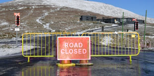 Mountain Road closed due to heavy snowfall