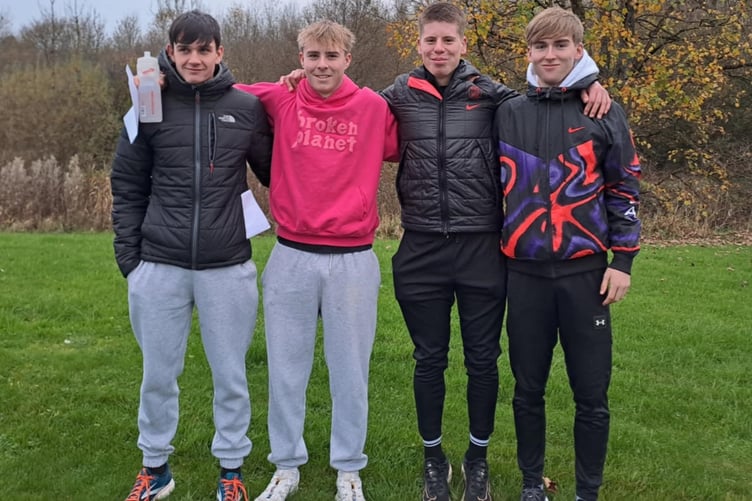 (Left to right) Sam Perry, Dom Dunwell, Lucas Stennett and Ryan Corrin