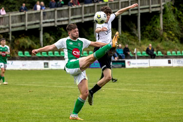 Corinthians and Laxey will both be battling it out for a place in the Railway Cup final when they go up against Peel and Ayre Utd respectively (Photo: Gary Weightman)