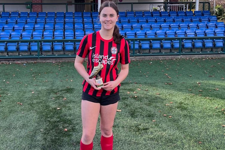 Malew’s Rosabel Cardy picked up the women's Under-21 Player of the Month award for October