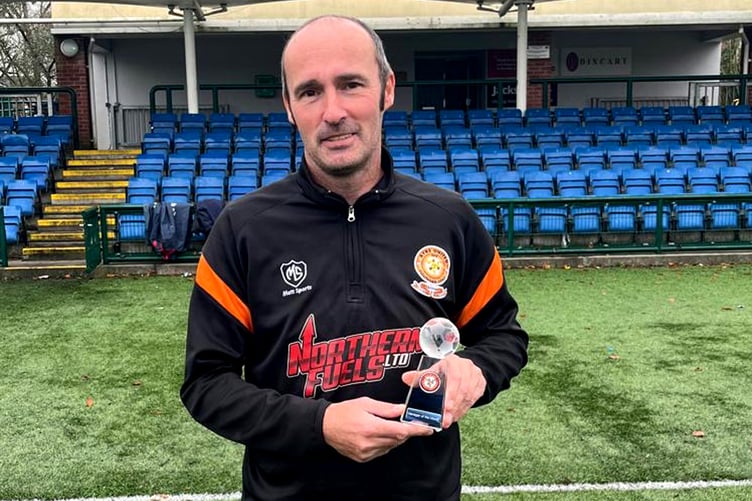 Manager of the Month Nick Hurt guided Ayre United to wins in all four of their games during October