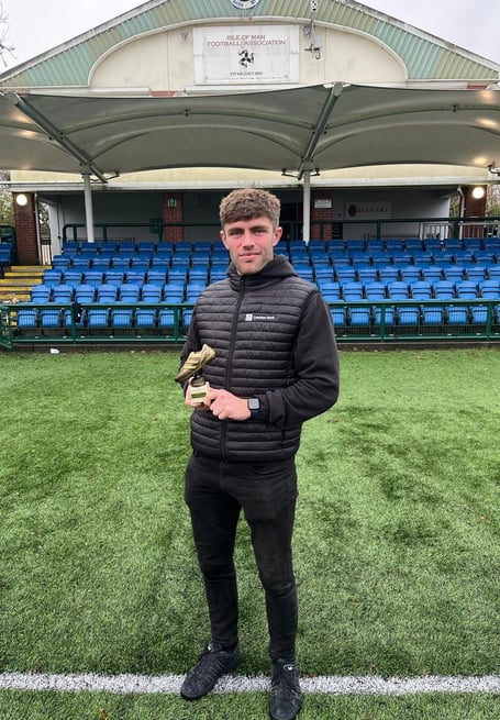 October Player of the Month Shaun Kelly of Ayre United