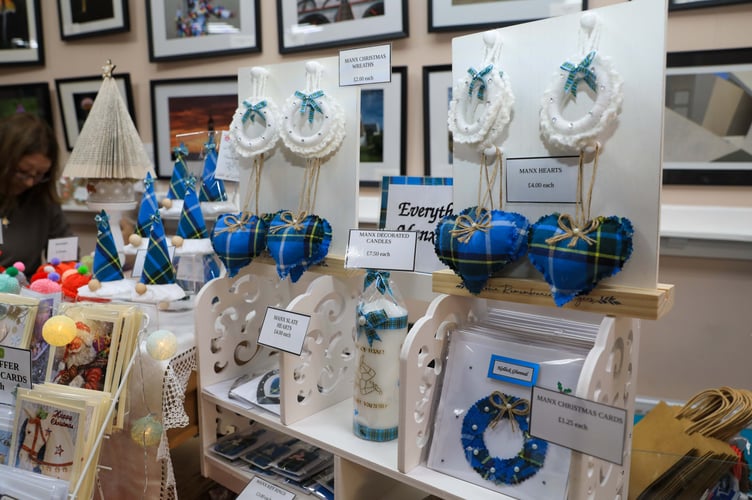 An 'Everything Manx' stall at the market