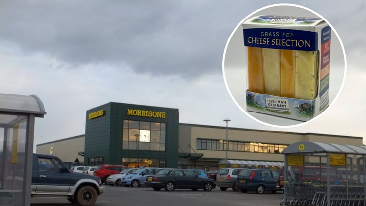 From next week Manx, grass fed cheese will be available in almost 300 Morrisons stores throughout England