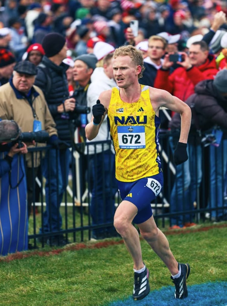 Isle of Man athlete David Mullarkey finished 18th in the NCAA DI Championships last weekend to help Northern Arizona University to an impressive fifth place (Photo: NAU Track and Field/Cross Country)