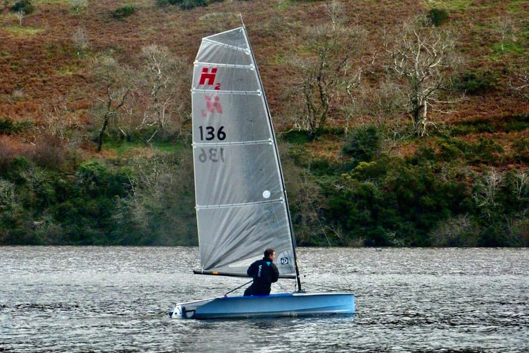 November Series winner Dave Batchelor in action on the water at West Baldwin
