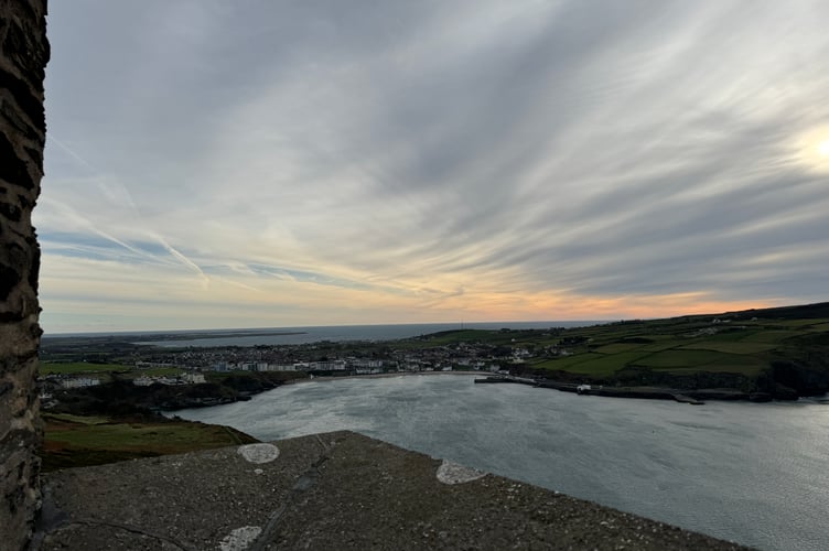 Cloudy conditions in Port Erin last month