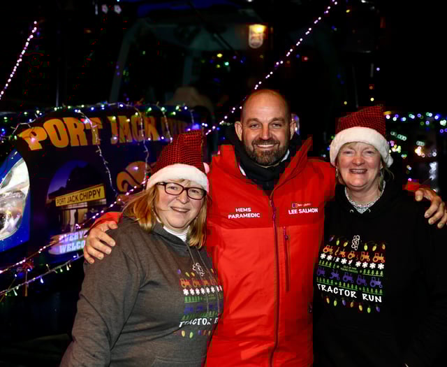 Pictures as Young Farmers' 2024 Christmas Tractor Run begins