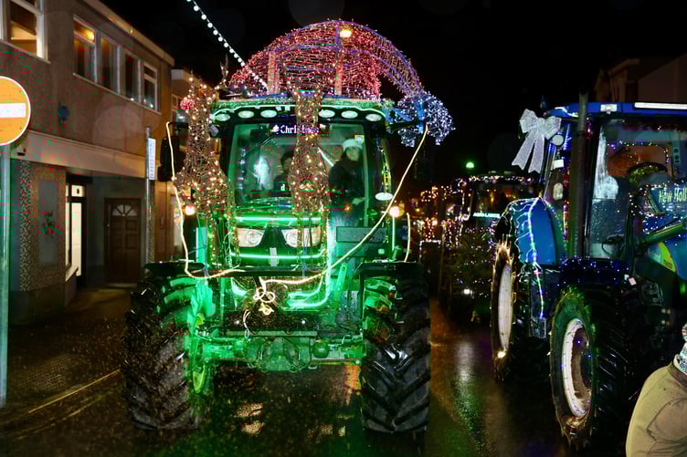 Pictures from the start of the Isle of Man Young Farmer' Christmas Tractor Run 2024 (Photos by CJS Photography)