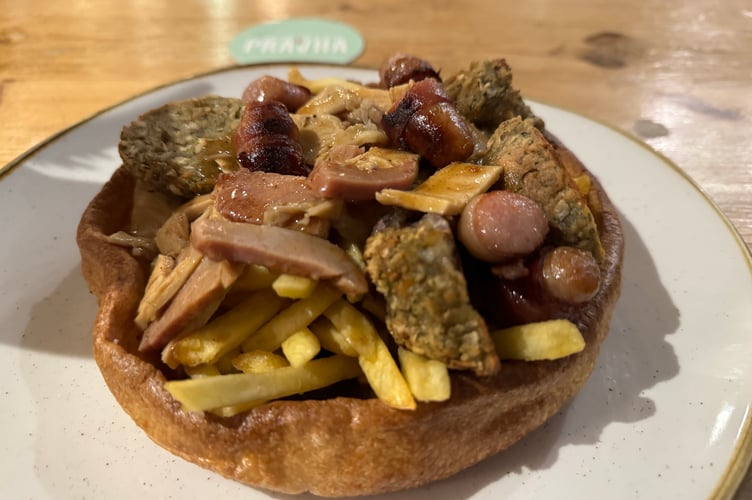 The new festive fries at The Crosby Pub