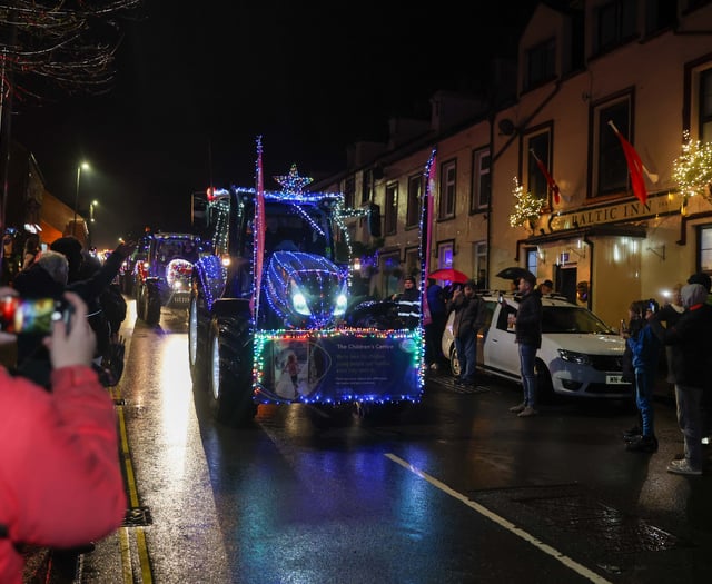 Crowds line the streets for annual Young Farmers Christmas Tractor Run