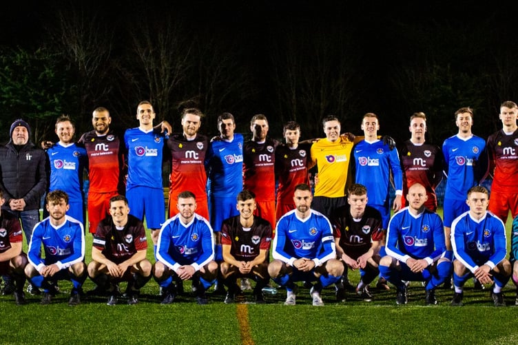 Isle of Man FA v FC Isle of Man in a charity match at the Bowl (Photo: Gary Weightman)