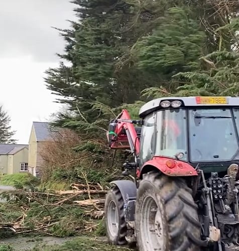 The Coole Farmers helped make the Ballamodha Sraight passable on Saturday