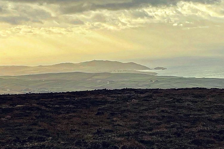 Views of the west coast from Slieu Freoaghane