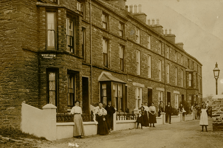 A circa 1910 image of West View in Peel (Photo: Manx National Heritage)