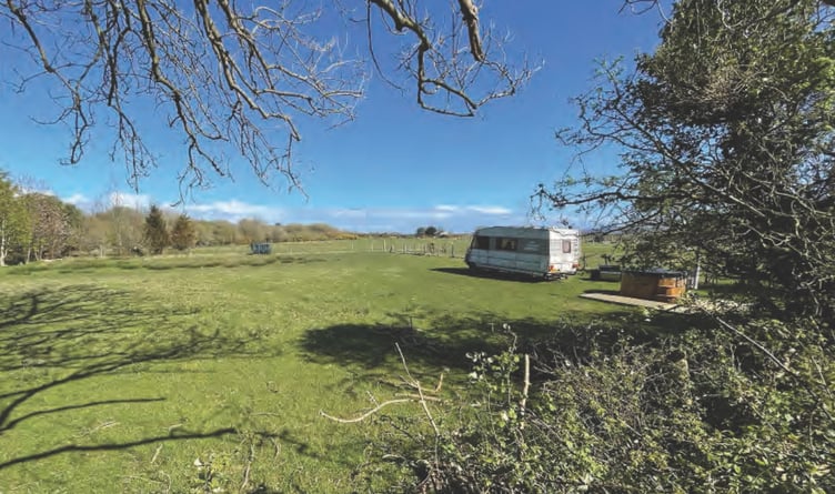 Site of proposed campsite at Summerhill Road, Jurby