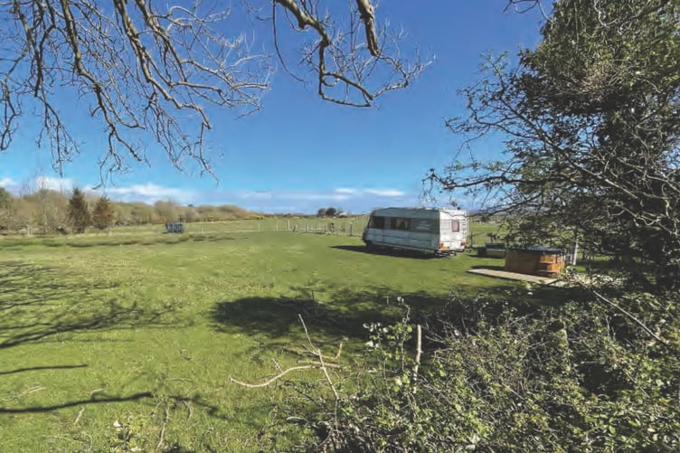 Site of proposed campsite at Summerhill Road, Jurby
