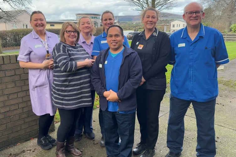 The service is run by the team pictured (left to right): Yvonne Donlan, Lisa Tams, Amie Hunter, Samantha Mackenzie, Lyndon Arevalo, Sarah Hill and Neil Walker