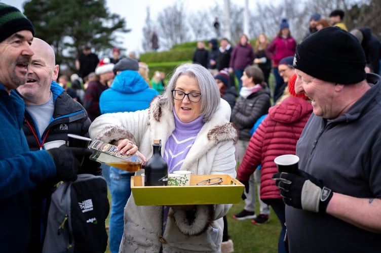 Crowds enjoying a festive drink, Cammag, 2023
