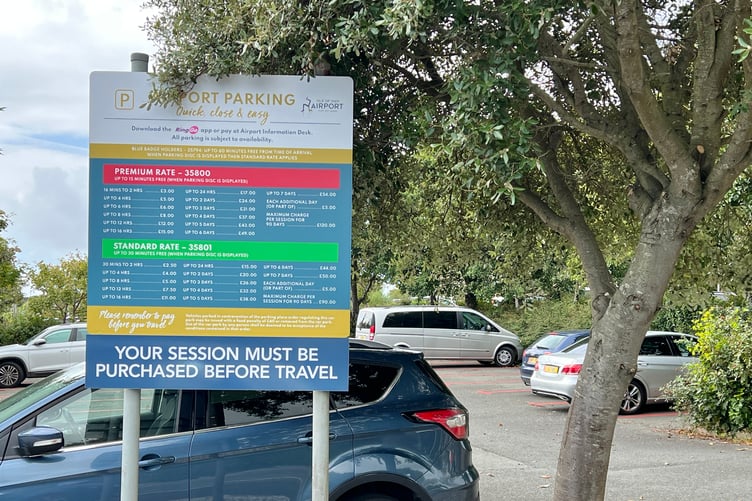The number of airport parking spaces is to be reduced