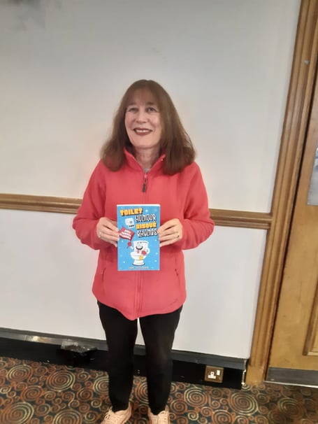 Jan Allison with her new book ‘Toilet Humour and Risqué Rhymes’