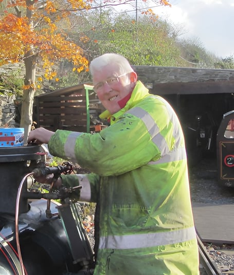Great Laxey Mine Railway volunteer Norman McKibbin has sadly passed away