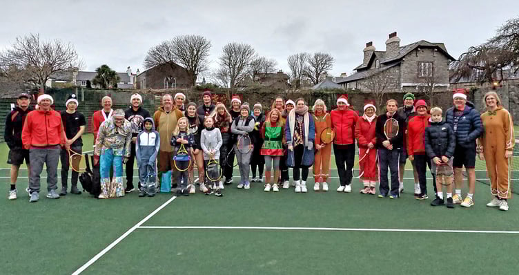 There was certainly no shortage of festive fancy dress on show at Castletown Lawn Tennis Club on Saturday