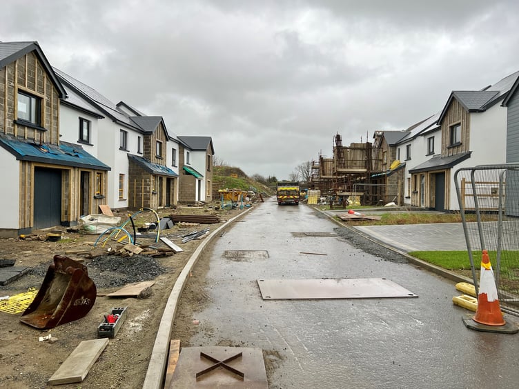 At least nine homes have yet to be completed on The Meadows development in Castletown