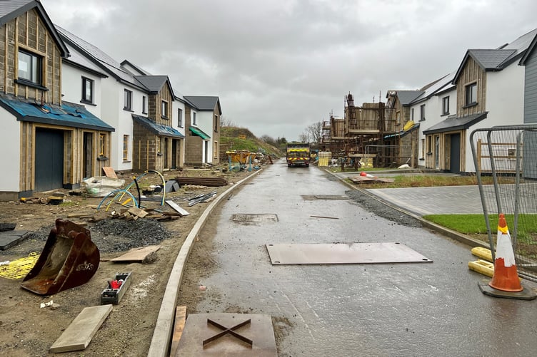 At least nine homes have yet to be completed on The Meadows development in Castletown
