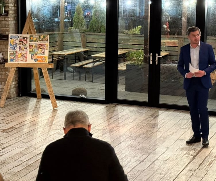 The launch event for the new comic book