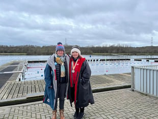 Carole medals at International Ice Swimming Association’s GB Champs