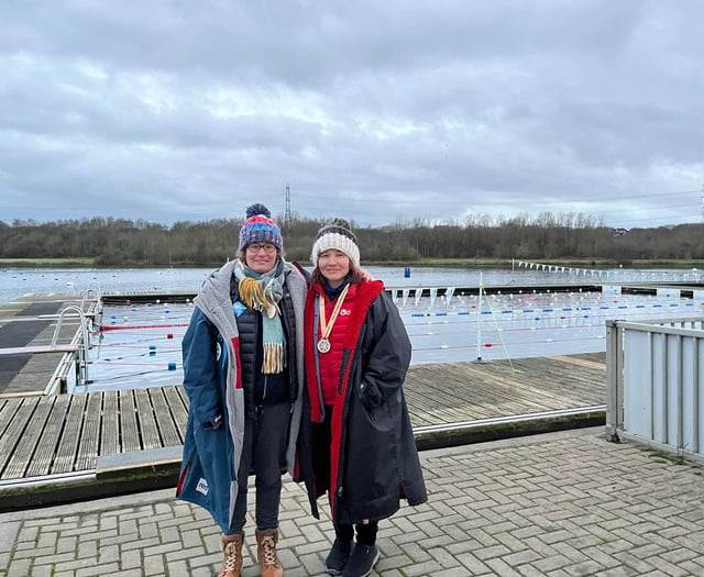 Carole medals at International Ice Swimming Association’s GB Champs