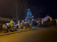 Watch as Crosby Band brings festive cheer with carols around the tree