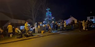 Watch as Crosby Band brings festive cheer with carols around the tree