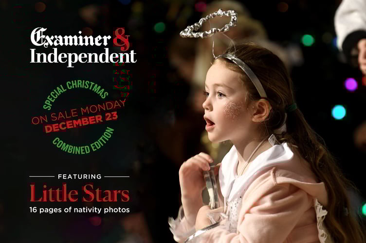 There will be no Manx Independent next week - a joint Examiner and Independent featuring Little Stars will hit the shops on Monday