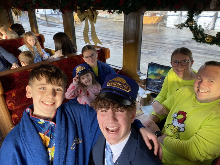 The Polar Express conductors with travelling families