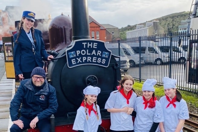 The Polar Express arrives in Port Erin