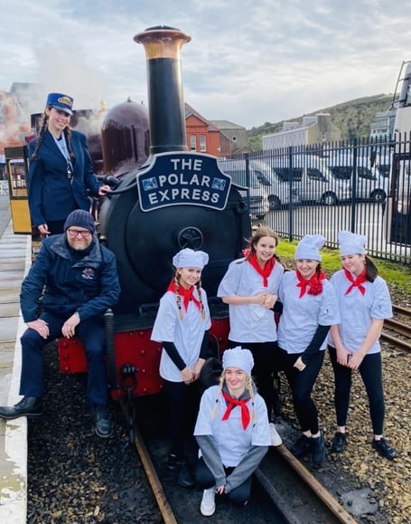 The Polar Express arrives in Port Erin