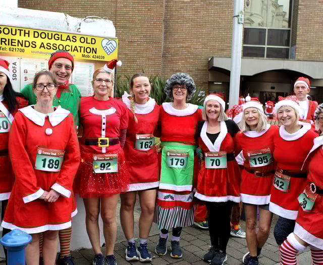 Ten fantastic photographs from the Isle of Man Bank Santa Dash 2024