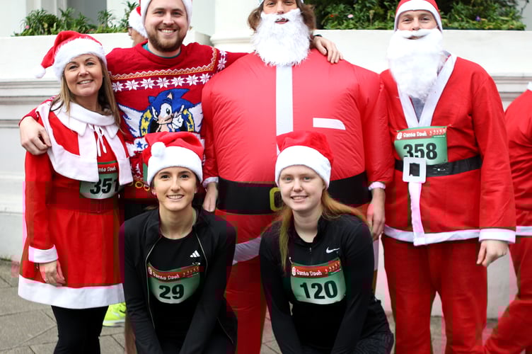 A lot of workers in Douglas took part in the festive event