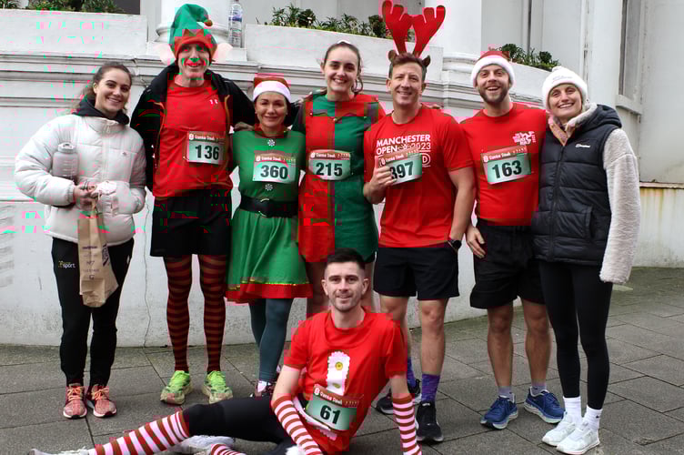 The crowds were in good spirits ahead of the race