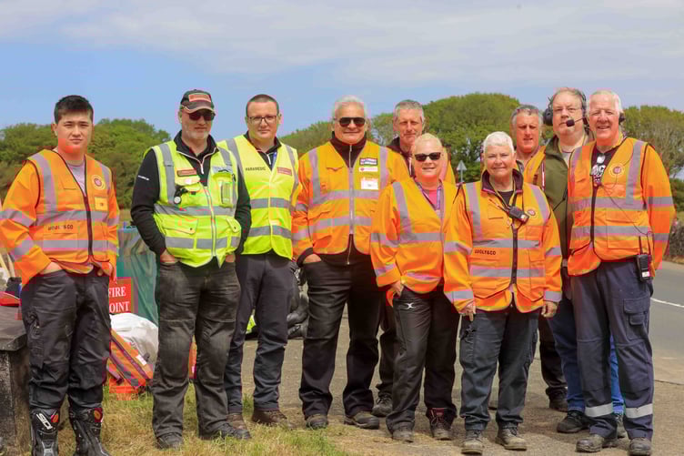 Southern 100 marshals during the 2024 races