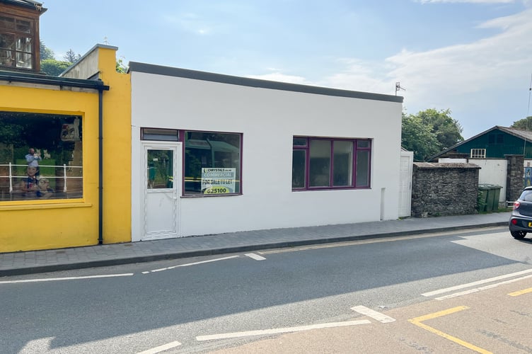 The building for sale on New Road in Laxey
