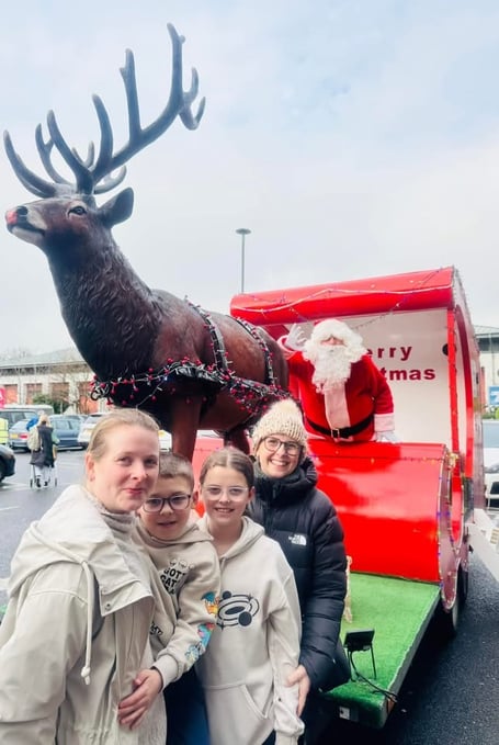 The Rotary Club of Douglas' Santa Sleigh at Tesco