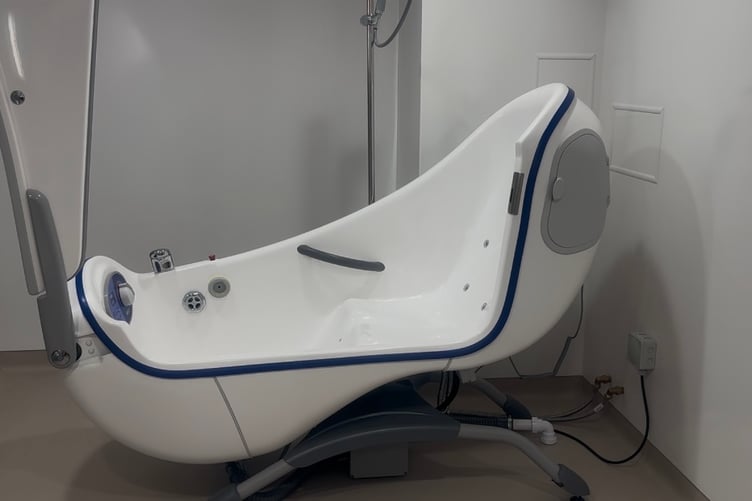 One of the accessible bath tubs