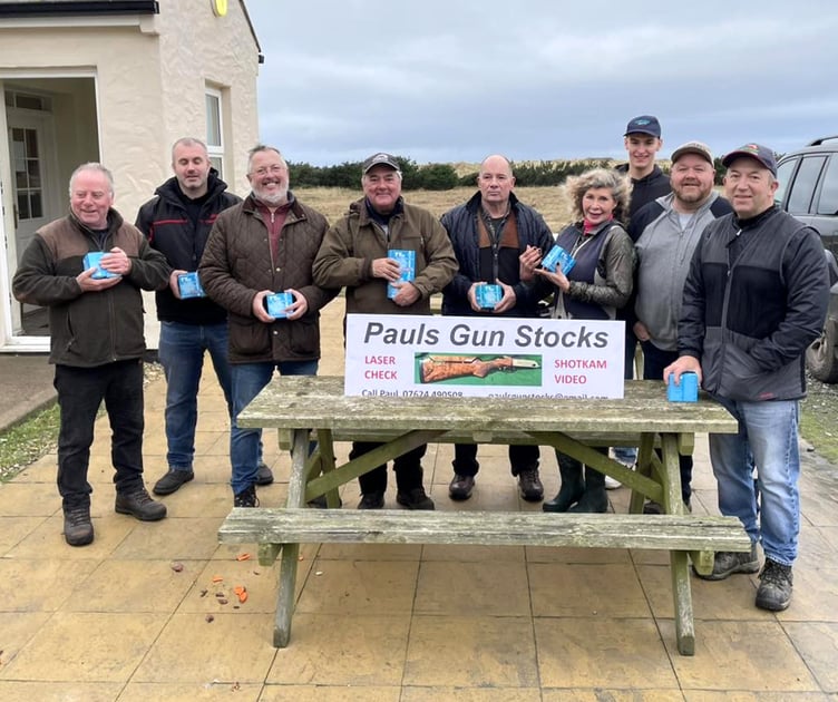 Competitors in the winter English Skeet league at Ayre Clay Target Club last weekend