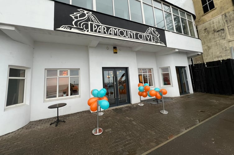 Outside the front of the newly revamped Paramount City